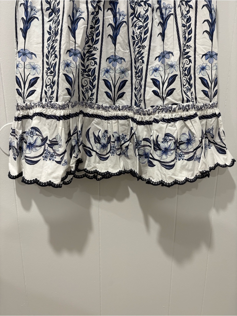 FARM Rio White & Navy Floral Embroidered Mini Dress - Picture 7 of 16